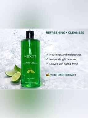 NEXXT Lime Extract Nourishing Shower Gel - Green🧖🏻‍♀️🌸💕